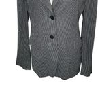 Max Mara  Women’s Blazer Jacket Size 8/ IT 42 Black Gray Virgin Wool Made in Italy Photo 4