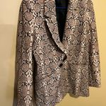 ANINE BING | Madeline Python Double Breasted Snake Print Blazer XS Photo 7