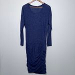 Athleta Blue Tulip Ruched Long Sleeve Dress Size Small Photo 2
