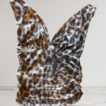 SheIn Leopard animal Print Halter Crop Top size XS Y2K Photo 0