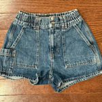 BDG urban Outfitters “skate” high rise denim shorts XS elastic waist Photo 0