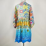Johnny Was NWOT  Mixi Short Kaftan Fish Kimono Multicolor Dress Size S/M Photo 4