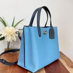 Coach NWT Willow Leather Tote 24 In Colorblock Photo 2