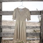 Sofie the Label Beige Smocked Dress Tan Size M Photo 1