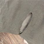 Altar'd State Altar’d State Tunic Top Women Olive Green Floral Embroidered Flowy Ballon Sleeve Photo 9