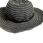 REI Black White Striped Sun Hat Beaded Accent Packable Summer Beach Photo 6