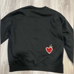 Designer‎ Black Crewneck Sweater with Red and Gold Embellishments Size XL Photo 6