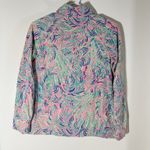 Lilly Pulitzer Pink Palms Bamboo Popover 1/2 Zip Sz XS Photo 1
