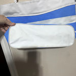 St. Augustine Florida Blue White Striped Beach Bag tote Large Canvas zipper Photo 4