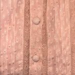 Vintage 80s Sheer Pink Swiss Dot Slip Dress by 3 Suisses Collection Lace Ruffle Photo 9