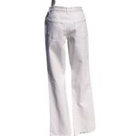 Cache White Denim Embellished Flare Jean Pant Rhinestone Chain Belt New $168 NWT Photo 1