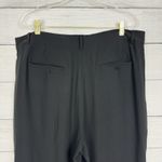 Eileen Fisher Black Silk Taper Georgette Crepe Ankle Pant Size Large Modern NWT Photo 7