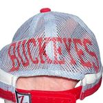 Zephyr Ohio State Buckeyes Block O snapback mesh back trucker hat Red Photo 6