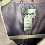 Chico's Vintage all suede Apparel Starlet Lavender bloom jacket size "3" 16/18 Photo 1