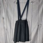Hot Topic  Pleated Zipper Front Goth Indie Sleeze Suspender Skirt Photo 4