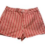 SO  High Rise Shortie Orange Cream Stripes 15/32W Photo 0