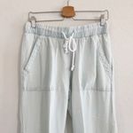 Soft Surroundings Chambray Jogger Drawstring Pants Size S Photo 6