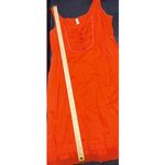 Anthropologie Maeve Red Crochet Tiered Tank Top Boho Y2K Pearl Button Dress Med Photo 13