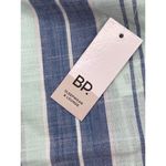 Nordstrom BP Women's Boyfriend Stripe Pajama Shorts In Green Yucca Emmy Stripe‎ Large NWT Photo 1