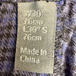 ASOS Women's Pleated Plaid Elastic Waist Dress Pants Size 30 Photo 2