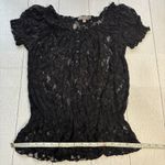 Ny Collection  Sheer Black Lace Shirt Size Medium Photo 1