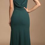 Lulus Captivated Emerald Green Cowl Neck Maxi Dress Photo 3