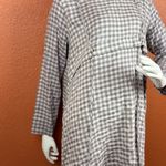 Unbranded Plaid Long Sleeve Dress Size 42 Made In Turkey. Gray Photo 9