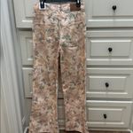 Mango NWT  Peach and Green Patterned jeans Photo 3