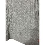 Vintage Carole Little Turtleneck Sweater Merino Wool Blend Cable knit Gray sz S Photo 2