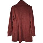 Fortune + Ivy  Raiden Tab Metallic‎ Button Detail Open Front Cardigan Rust M NIB Photo 1