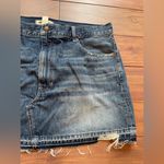 Madewell  Postage-Stamp Denim‎ Mini Skirt Croswell Wash Size 32 Photo 4