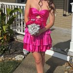 Elegant Pink Mini Homecoming Dress Size 0 Photo 1