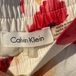 Calvin Klein  Red and Orange Wide Leg Lounge Pants Photo 2