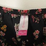 No Boundaries  Blouse Cold Shoulder Floral Print Black Ruffle Casual Juniors Plus Photo 7