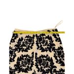 Tracy Reese  Black and Cream Embroidered A-Line Skirt Photo 2