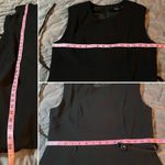 Peck & Peck LBD Sheath Mini Dress Sleeveless Design Crew Neck Belted Black 8 Photo 9