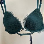 Victoria's Secret Victoria‎ Secret Emerald Green Lace Bra Size 34B bombshell Photo 1