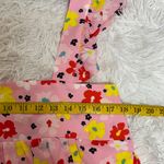 Chic Floral Pink Dress with Ruffle Sleeves Photo 6