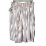 Vintage Sitting Pretty Of California 80s Stripped High Waisted Shorts Small NWT White Photo 2
