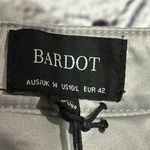 Bardot NWOT  Alexis Faux Leather Silver Mini Skirt Sz USA 10 L. Photo 5