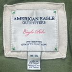 American Eagle Y2k Polo Baby T Shirt Women's Size Medium Green Preppy Fitted Photo 4