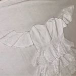 Caroline Constas Irene Ruffle Eyelet White Off Shoulder Mini Dress size 6 Photo 4