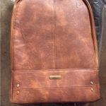 Brown Leather Backpack Photo 0