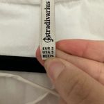 Stradivarius  white blouse bell sleeves ruffles and criss cross front tie small Photo 3