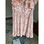Storia  Ruffle Floral Mini Dress Romantic Cottagecore Spring Wedding Brunch Boho Photo 3