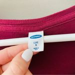 Old Navy  V-Neck Long Sleeve Top Maroon Sz Small Photo 3