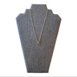 Rose Gold X Hammered Metal Necklace NEW Pink Photo 1