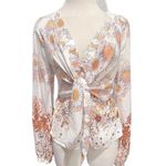 Free People  Run Free Tunic in Ivory Size S Photo 4