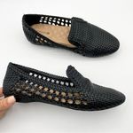 Birdies The Woven Starling Flat Loafer Black Faux Leather Smoking Slipper 7.5 Photo 1