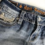 Rock Revival Jeans Sakai Ankle Skinny Rhinestones Stitching Distressed Size 27 Photo 6